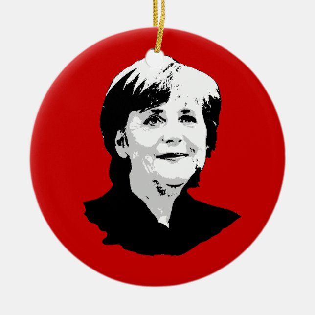 Décoration En Céramique Angela Merkel (Devant)