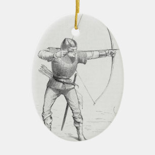 Décoration En Céramique Anglais Longbowman
