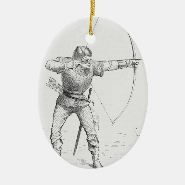 Décoration En Céramique Anglais Longbowman (Devant)