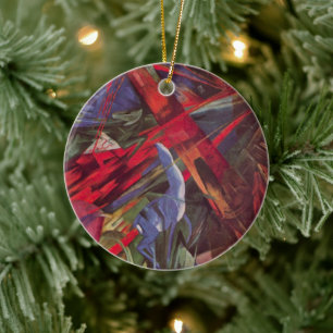 Décoration En Céramique Animal Fates par Franz Marc, Cubism Art Vintage