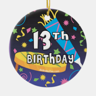 Décoration En Céramique Anniversaire 13 ans