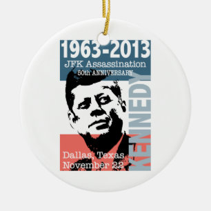 Décoration En Céramique Anniversaire d'assassinat de JFK Kennedy 1963 -