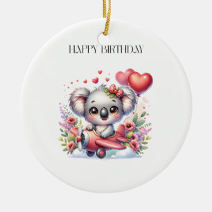 Décoration En Céramique Anniversaire de Koala Volant