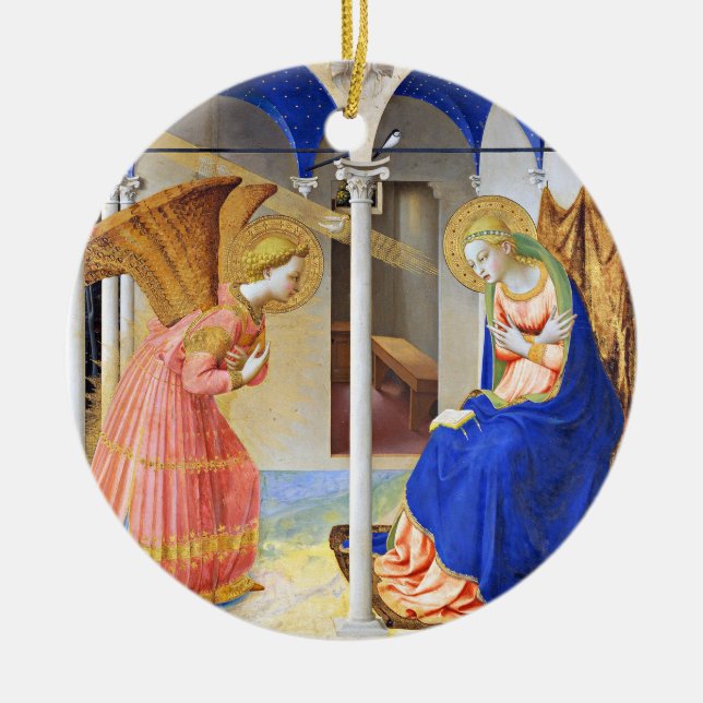 Décoration En Céramique ANNONCE de Fra Beato Angelico Christmas Blue (Devant)