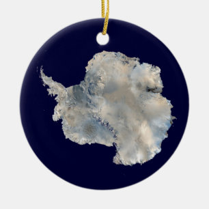 Décoration En Céramique Antarctique (NASA Blue Marble Imagery)