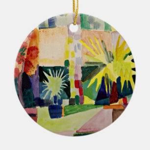 Décoration En Céramique Août Macke : Jardin sur le lac Thun