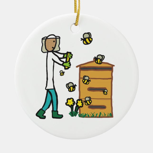 Décoration En Céramique Apiculture (Devant)
