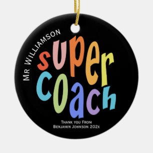 Décoration En Céramique Appréciation du Merci Super Coach