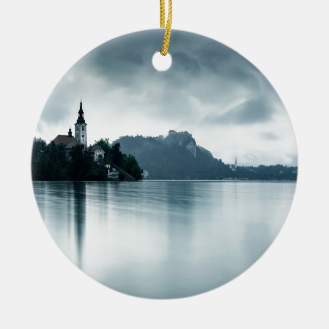 Décoration En Céramique Après la pluie au lac Bled (Devant)