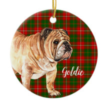 Aquarelle Bulldog personnalisée