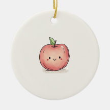 Aquarelle Cute Chibi Apple