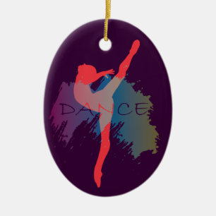 Décoration En Céramique Aquarelle de danse