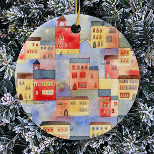 Décoration En Céramique Aquarelle de Venise