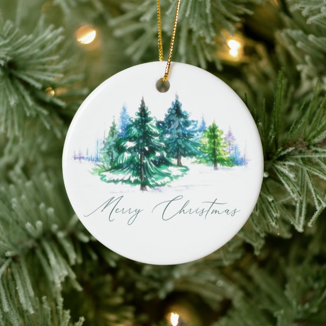 Décoration En Céramique Aquarelles (Arbre)