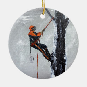 Décoration En Céramique Arboriste Long Haul Husqvarna