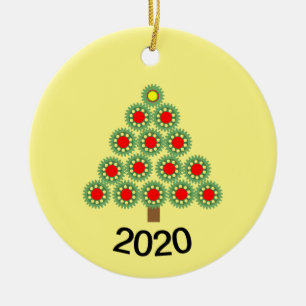 Décoration En Céramique Arbre de Noël à engrenages mécaniques