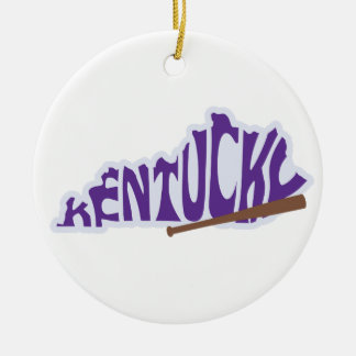 Décoration En Céramique Arbre de Noël de l'État du Kentucky