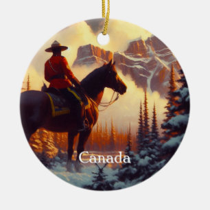 Décoration En Céramique Arbre de Noël des Rocheuses de la chaîne du Canada