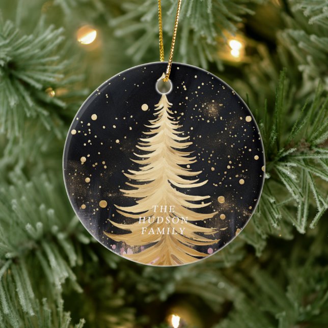 Décoration En Céramique Arbre de Noël rose (Arbre)