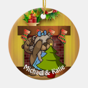 Décoration En Céramique Arbre de Noël Surprise