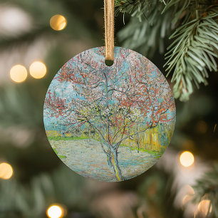 Décoration En Céramique Arbre de pêche à fleurs Vincent van Gogh