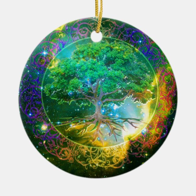 Décoration En Céramique Arbre de vie bien-être (Devant)