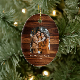 Décoration En Céramique Arch Family Photo Fruit personnalisé Noël