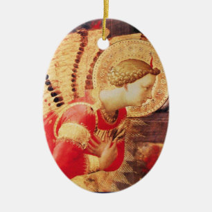 Décoration En Céramique ARCHANGEL GABRIEL Ruby Gem pierre