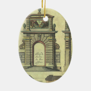 Décoration En Céramique Arche de la porte de jardin vintage, architecture 