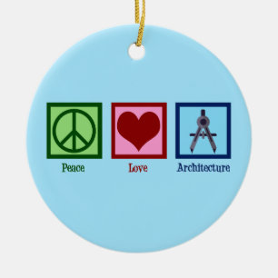 Décoration En Céramique Architecture Peace Love