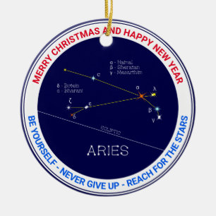 Décoration En Céramique Aries de Zodiac Constellation