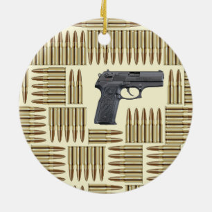 Décoration En Céramique Armes et balles