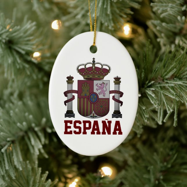 Décoration En Céramique Armoiries de l'ESPAGNE (Arbre)