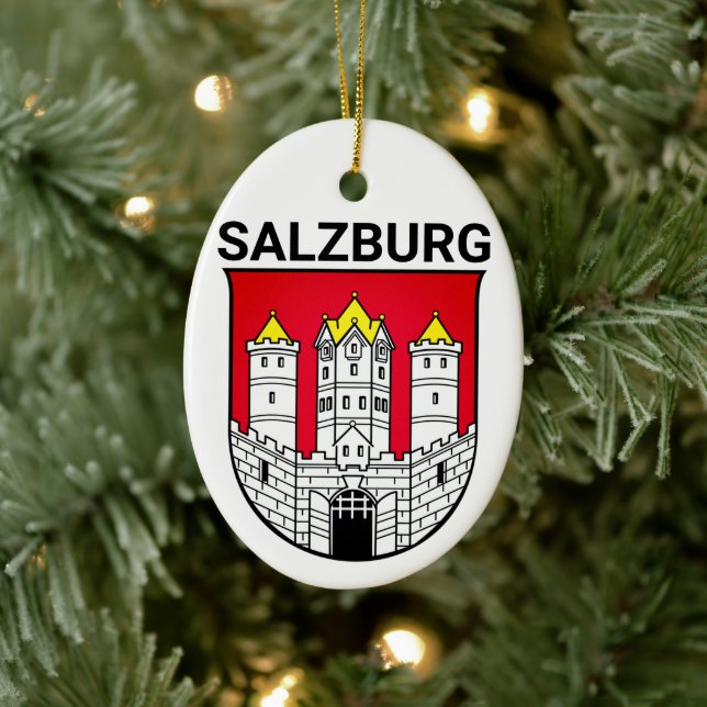 Décoration En Céramique Armoiries de Salzbourg - AUTRICHE (Arbre)