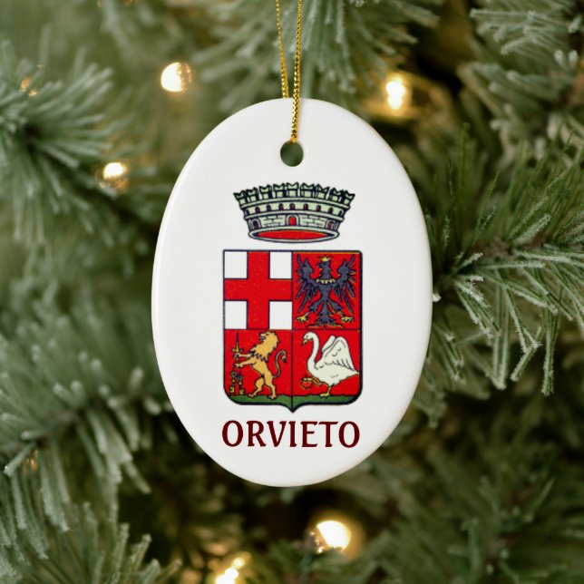 Décoration En Céramique Armoiries d'Orvieto, Italie (Arbre)