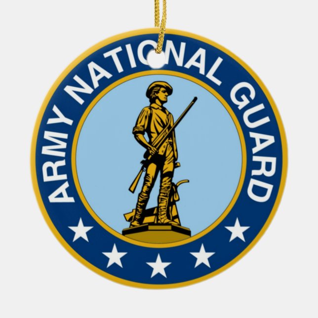 Décoration En Céramique Army_National_Guard_logo (Devant)
