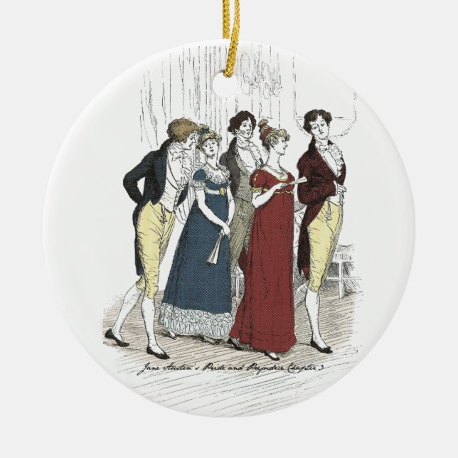 Décoration En Céramique Arrivée de la fête du Pays-Bas - Fierté et préjugé (Devant)