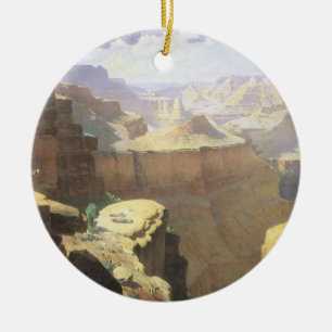 Décoration En Céramique Art américain vintage de l'Ouest, Grand Canyon par