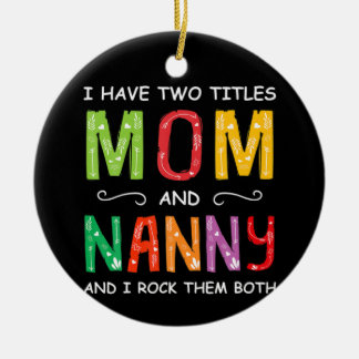 Décoration En Céramique Art Mère | Maman Et Nanny Je Les Roche Anniversair