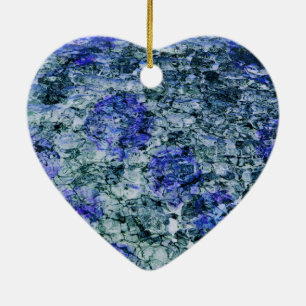 Décoration En Céramique Art numérique d'aquarelle bleue arrière - plan abs