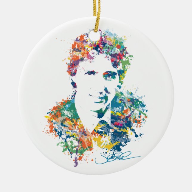 Décoration En Céramique Art numérique de Justin Trudeau (Devant)