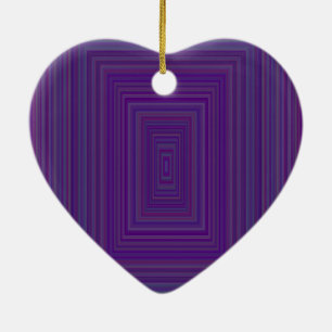 Décoration En Céramique Art Rectangles géométriques violettes foncées