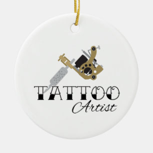 Décoration En Céramique Artiste du tatouage