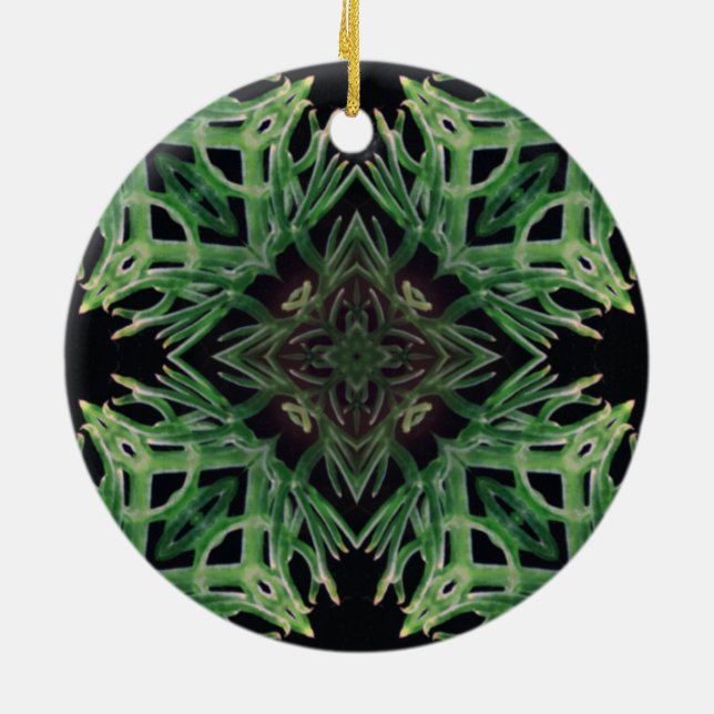 Décoration En Céramique Arts psychédéliques plantes - Motif - Plantes vert (Dos)
