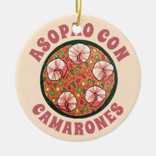 Décoration En Céramique Asopao con Camarones Porto-Rico crevette Steven
