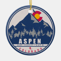 Aspen Colorado Retro Sunset Souvenirs 80s