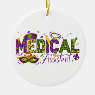 Décoration En Céramique Assistant Médical avec Photo Personnalisée - Mardi