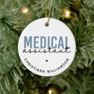 Décoration En Céramique Assistant Médicale personnalisé MA   Assistant cli