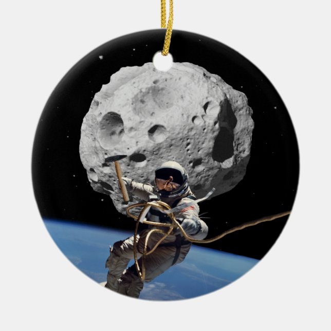 Décoration En Céramique Astéroïde Miner (Devant)