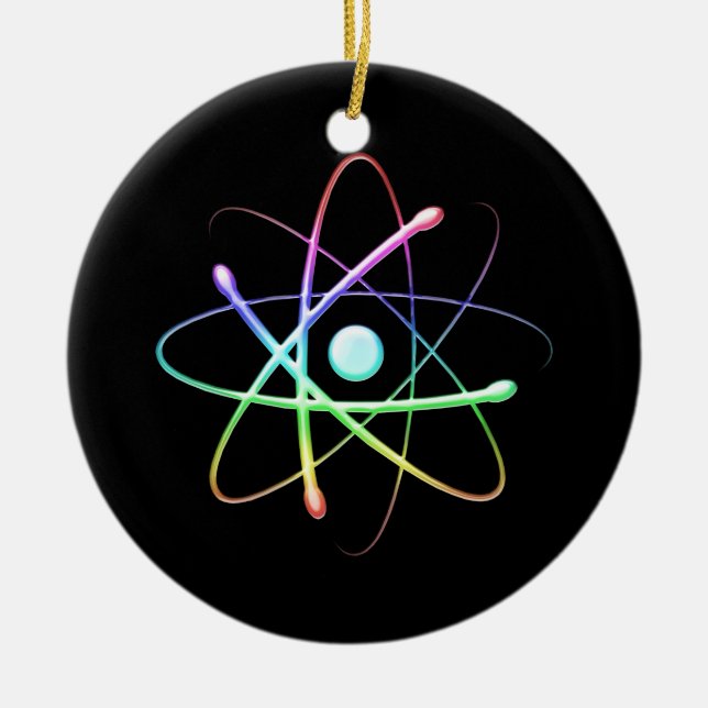 Décoration En Céramique Atome (008) (Devant)